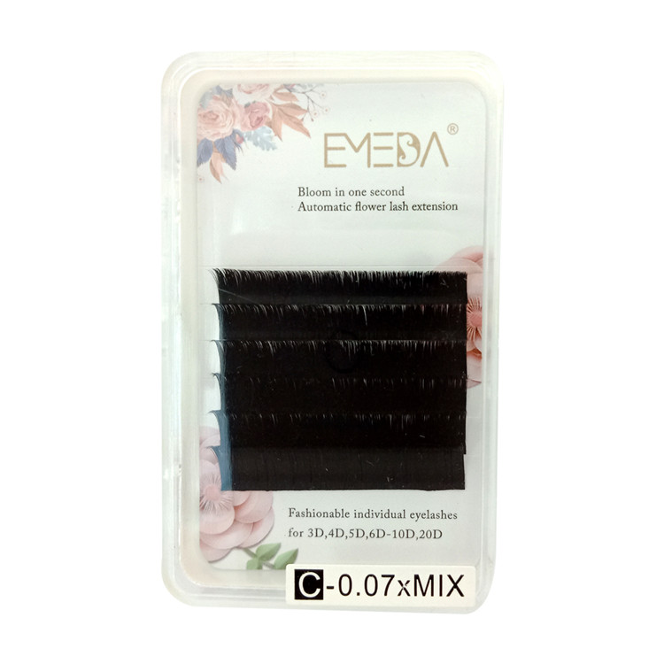 Individual Lashes J B C D Curl 0.05/.07 Automatic Flowering Eyelashes PY1